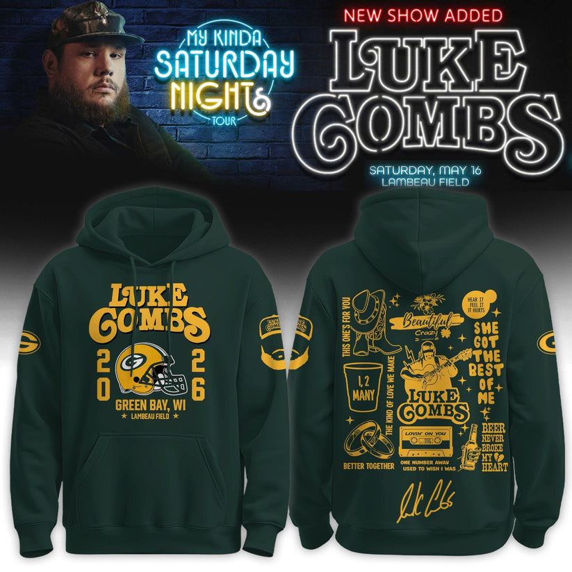 GB Packers x LC My Kinda Saturday Night Tour 2026 Limited Edition Hoodie