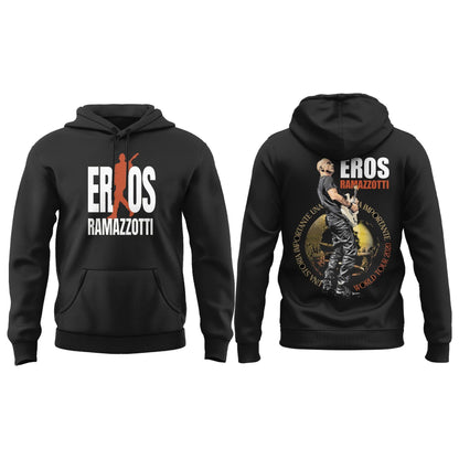 Eros Ramazzotti UNA STORIA IMPORTANTE WORLD TOUR 2026 Limited Edition Black Hoodie v4